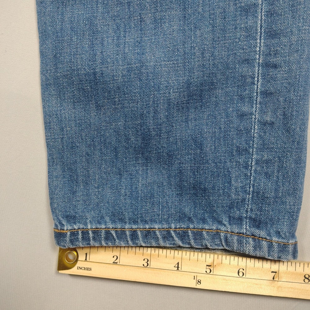 Lucky Brand 221 Original Straight Men 31x30 Blue Faded Denim Cotton Jeans - Picture 12 of 15